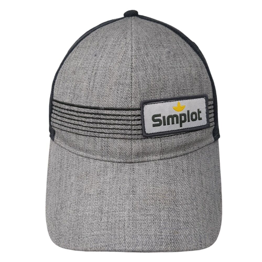 Simplot Patch Strapback Hat Gray One Size Adjusta… - image 1